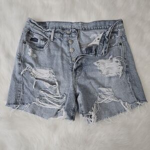 American Eagle 90s Boyfriend Jean Shorts 6 Women's